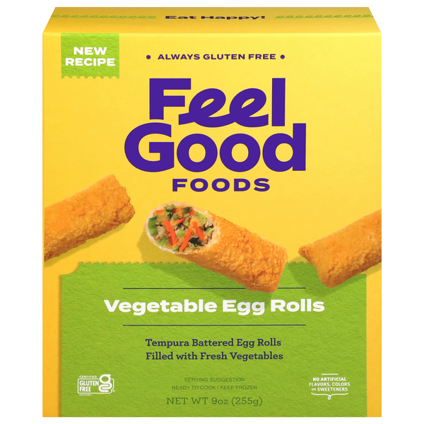 Feel Good Foods Gluten Free Vegetable Egg Rolls Frozen