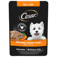CESAR Filets in Gravy Rotisserie Chicken Adult Wet Dog Food