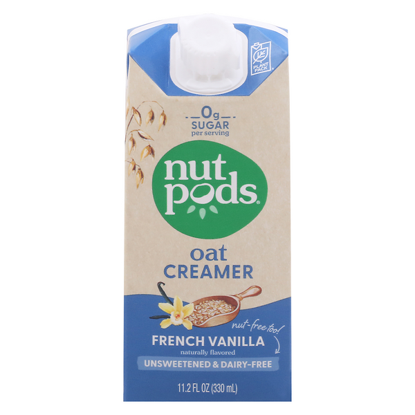 Save on Nutpods Oat Creamer French Vanilla Unsweetened DairyFree Order Online Delivery Giant
