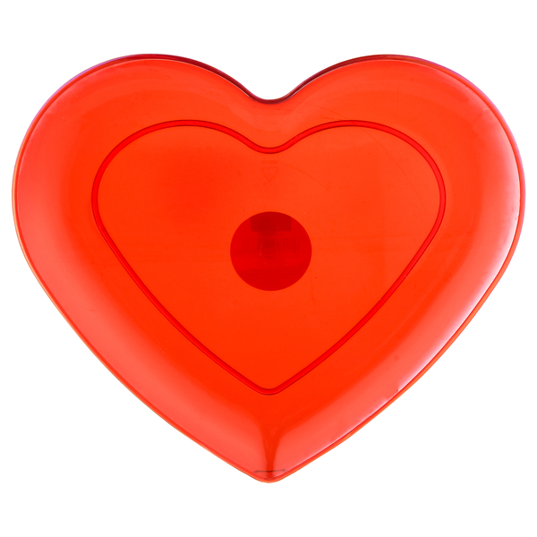 Smart Living Valentine's Day Heart Plate Red