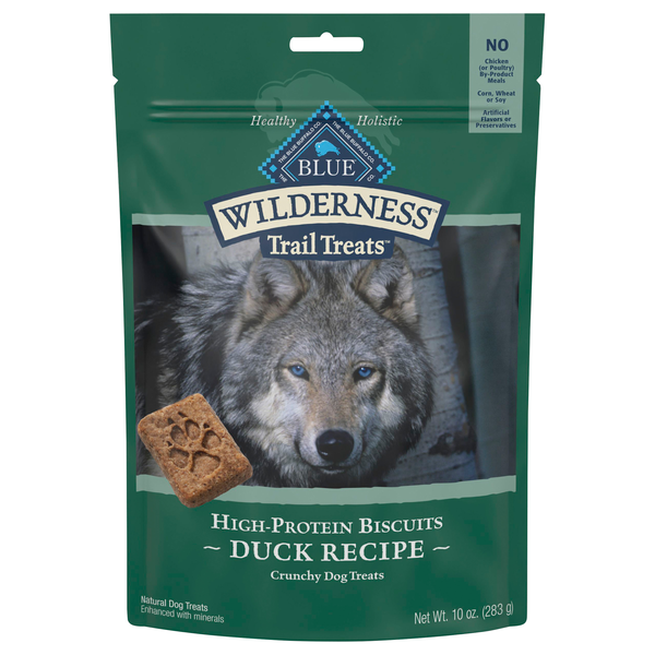 BLUE Wilderness Natural Grain Free Duck Recipe Crunchy Dog Treats