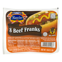 Kunzler Beef Franks - 8 ct