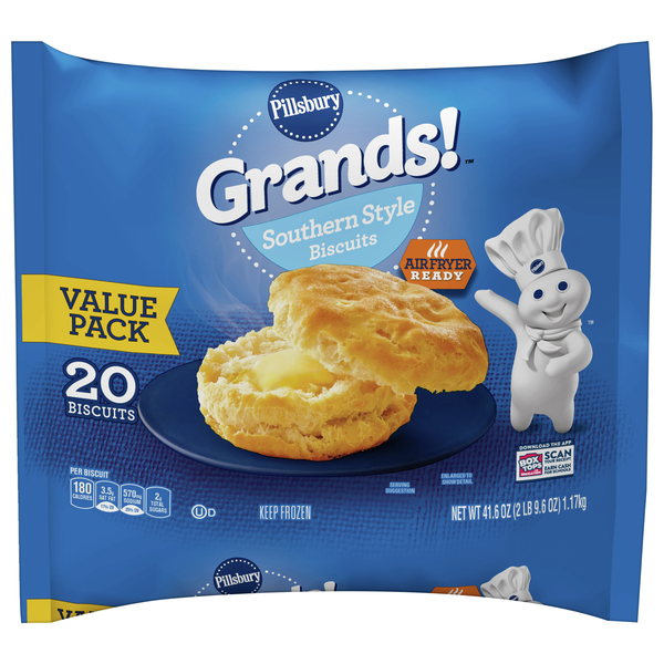 Save on Pillsbury Grands! Southern Style Biscuits Value Pack 20 ct