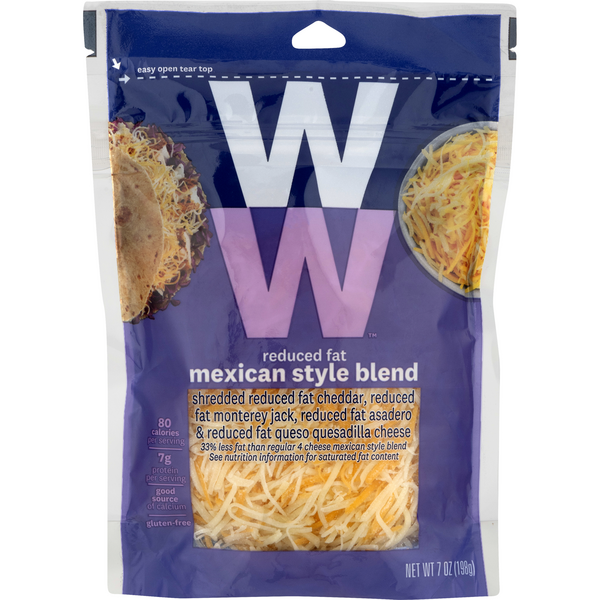 Save on WW (Weight Watchers) Mexican Style 4 Cheese Blend Reduced Fat