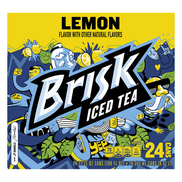 Save On Brisk Lemon Iced Tea 24 Pk Order Online Delivery MARTIN S