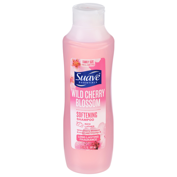 Suave Essentials Softening Wild Cherry Blossom Shampoo