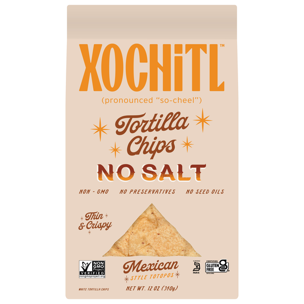 Xochitl Gluten Free No Salt Mexican Style Corn Chips