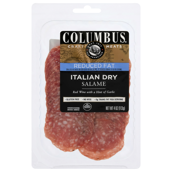 Columbus Lite Italian Dry Salame Sliced