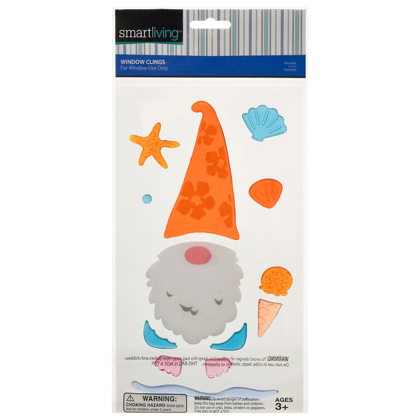 Smart Living Summer Window Clings Gnome