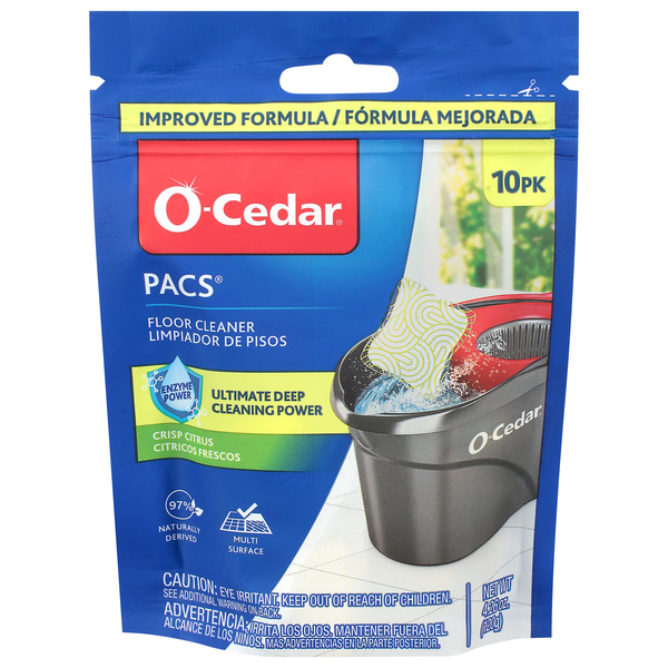 O-Cedar Crisp Citrus Hard Floor Cleaner Pacs