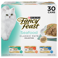 Fancy Feast Classic Pate Seafood Variety Pack Wet Cat Food - 30 ct
