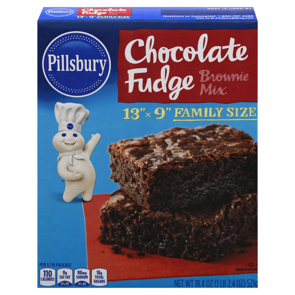Save on Pillsbury Brownie Mix Chocolate Fudge Family Size Order Online