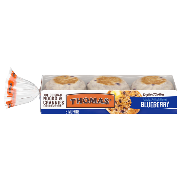 Thomas' Blueberry English Muffins - 6 ct
