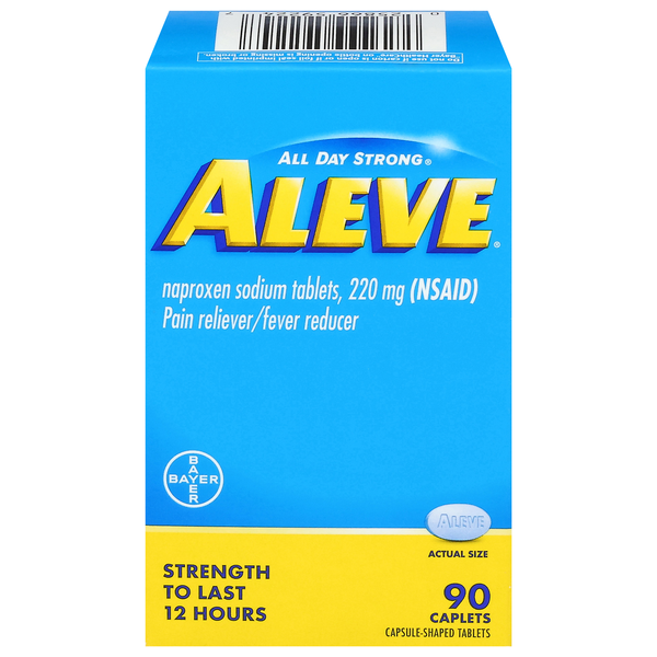 Aleve All Day Strong Pain Relief Fever Reducer 220mg Caplets