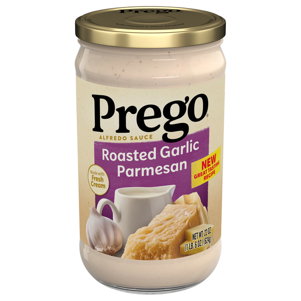 Prego Roasted Garlic Parmesan Alfredo Pasta Sauce