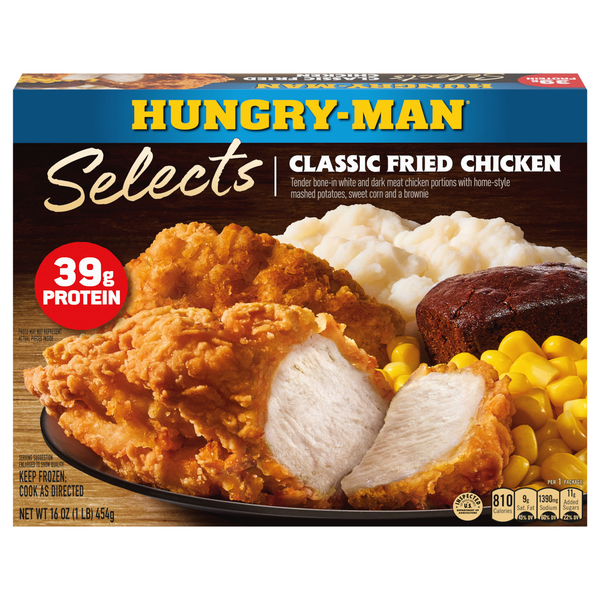 Hungry-Man Selects Classic Fried Chicken Protein Frozen Meal