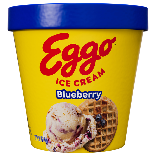 Eggo Blueberry Ice Cream