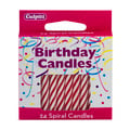 Culpitt Red Spiral Birthday Candles