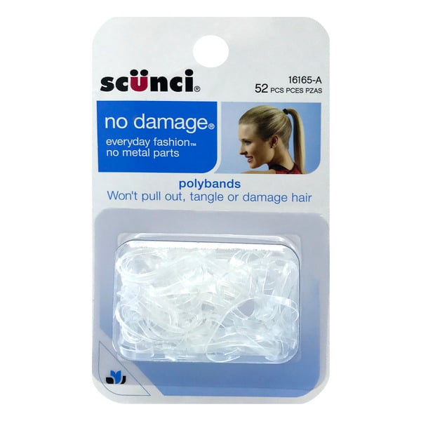 Scunci No Damage Everyday Fashion Polybands Clear