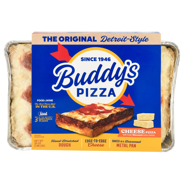 Buddy's Original Detroit Style Cheese Pizza Frozen