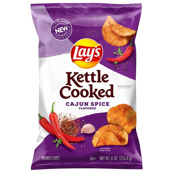 Save on Lay's Cajun Spice Kettle Cooked Potato Chips Order Online