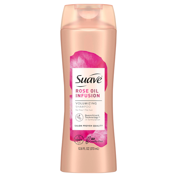 Suave Rose Oil Infusion Volumizing Shampoo for Fine & Flat Hair