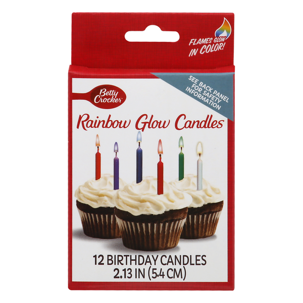 Betty Crocker Rainbow Glow Birthday Candles