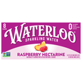 Waterloo Raspberry Nectarine Sparkling Water - 8 pk
