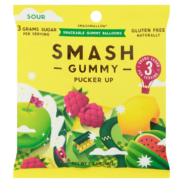 Smashmallow Gluten Free Pucker Up Smash Gummy Candy