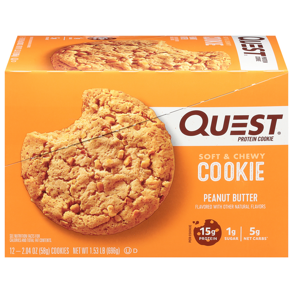 Save on Quest High Protein Soft Cookie Peanut Butter Low Carb Keto 12