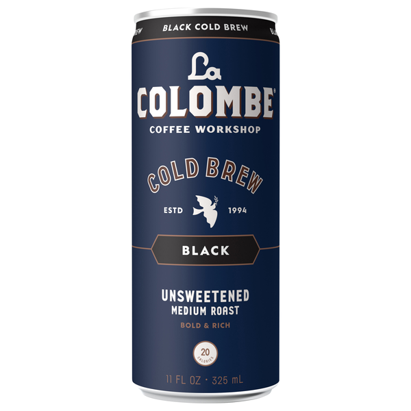 La Colombe Cold Brew Black Unsweetened Medium Roast Coffee Beverage