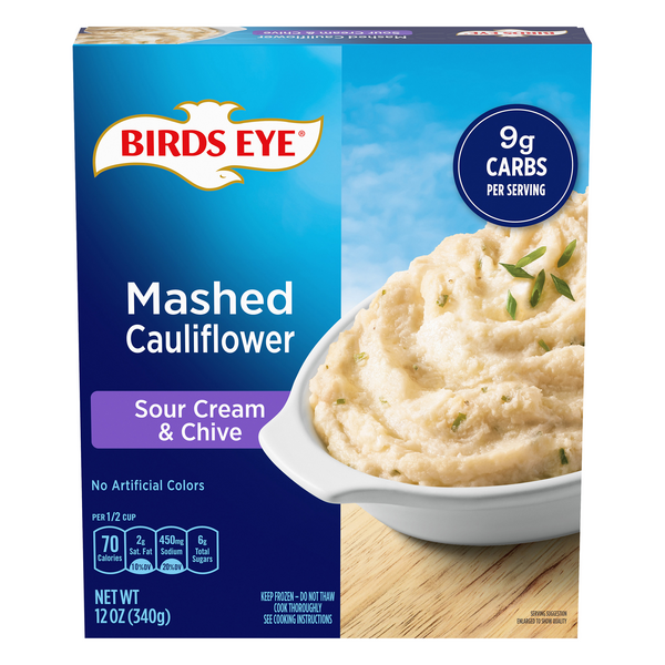 Save on Birds Eye Mashed Cauliflower Sour Cream & Chive Order Online