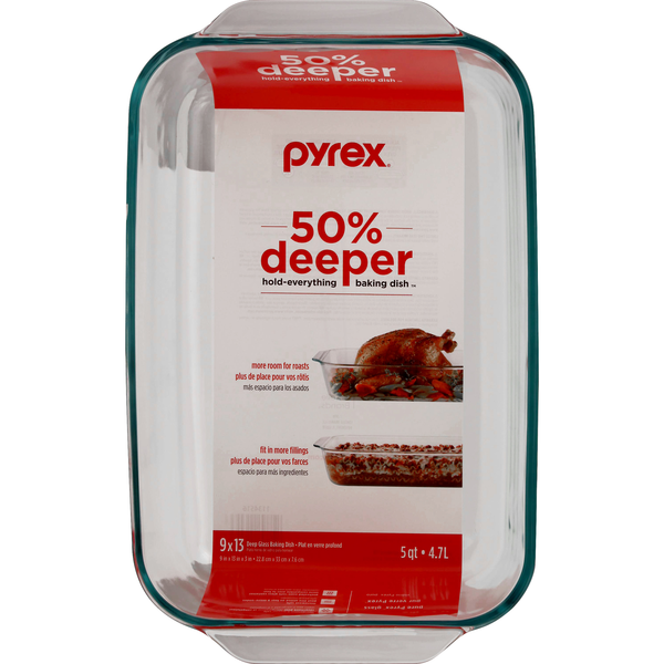 Pyrex Deep Baking Dish Oblong 9 x13 inch