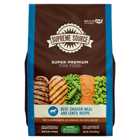 Supreme Source Grain Free Beef Chicken Meal & Lentil Dry Dog Food
