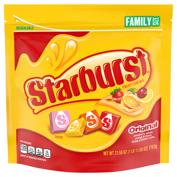 Starburst Original Fruit Chews Candy Family Size