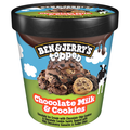 Ben & Jerry's Chocolate Milk & Cookies Topped Ice Cream