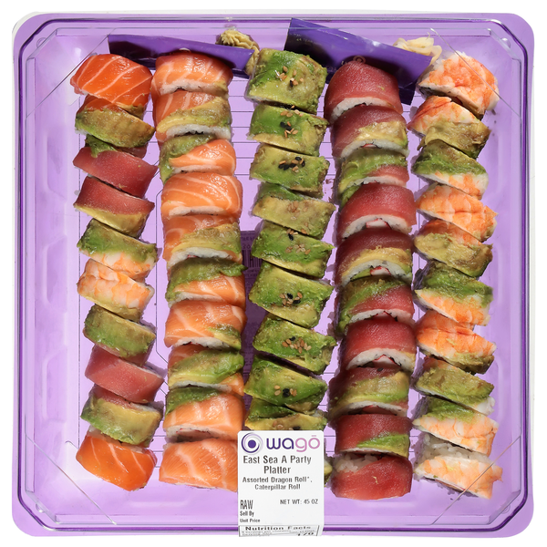 WAGO East Sea A Party Platter Sushi Roll