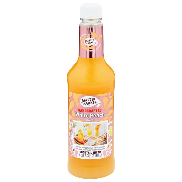 Master of Mixes Handcrafted Daiquiri Margarita Mixer White Peach