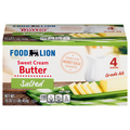 Food Lion Salted Sweet Cream Butter Sticks - 4 ct
