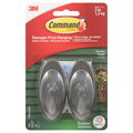 Command Brand Outdoor Exteriores Medium Black Damage-Free Hanging Hooks