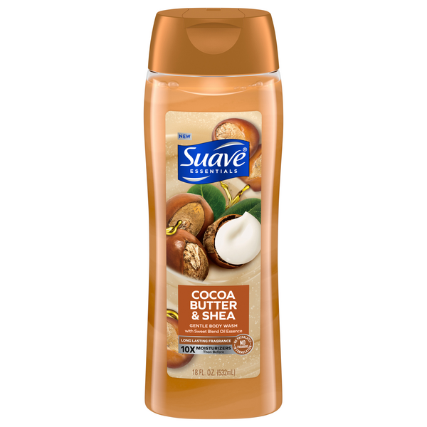 Suave Essentials Cocoa Butter & Shea Gentle Body Wash