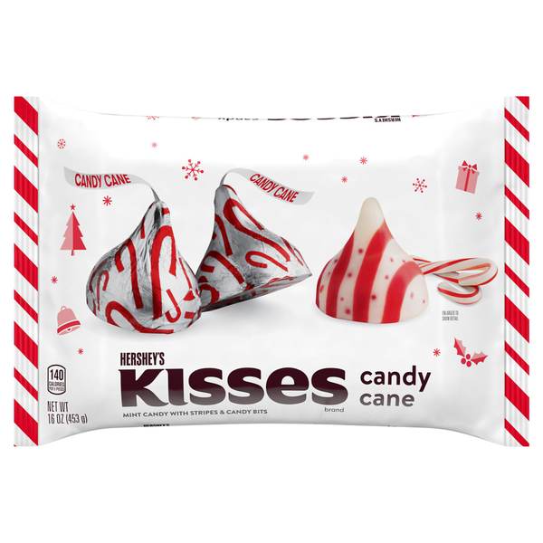 Hershey's KISSES Mint Candy Cane Christmas Candy