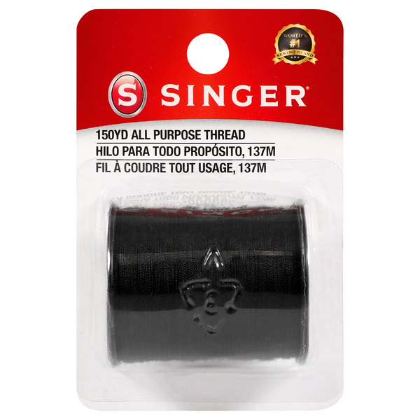 Singer Thread Polyester All-Purpose Black