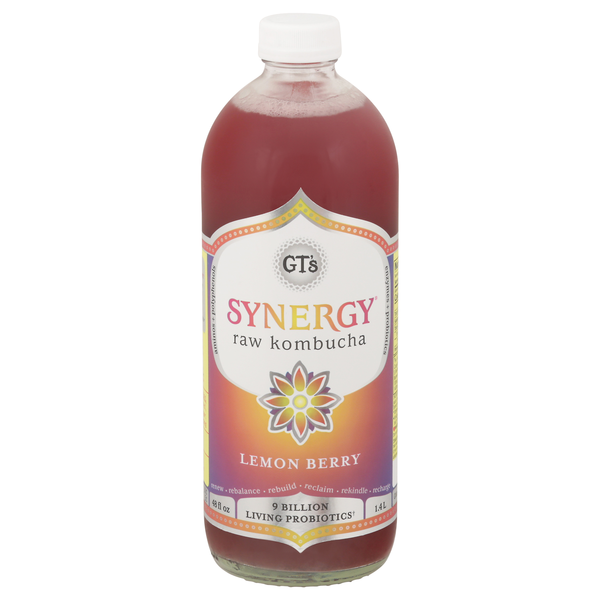 GT's Synergy Lemon Berry Raw Kombucha