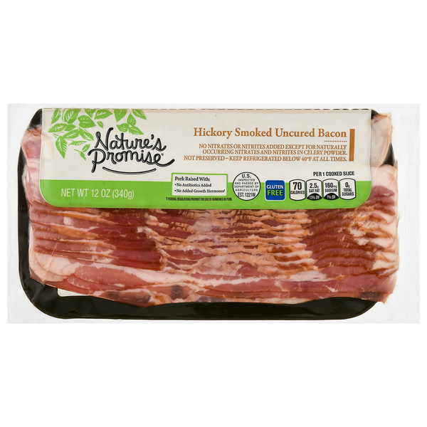Nature's Promise Hickory Smoked Uncured Bacon Sliced