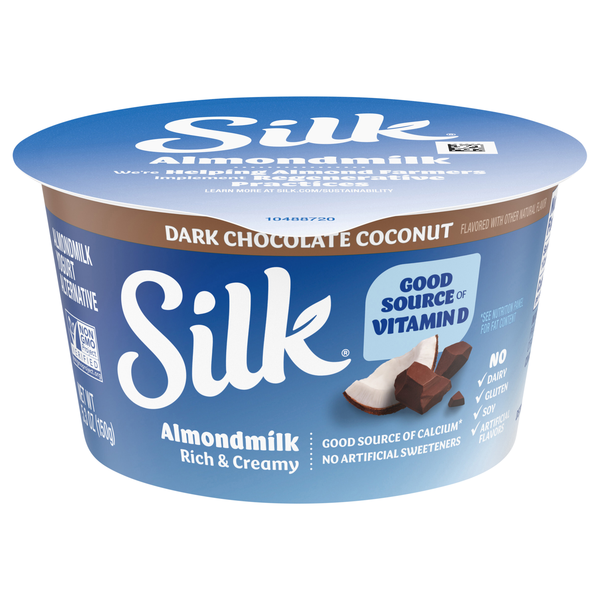 Silk Dairy Free Dark Chocolate Coconut Almondmilk Yogurt Alternative Cup