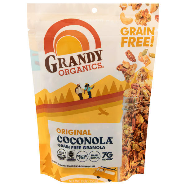 Grandy Organics Grain Original Coconola 7g Protein Granola