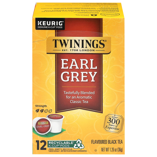 Twinings Earl Grey Black Tea K-Cup Pods