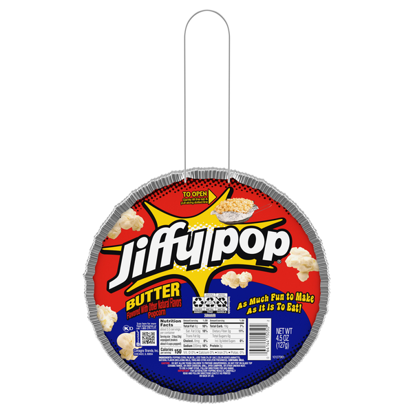 JIFFY POP Butter Flavored Stovetop Popcorn