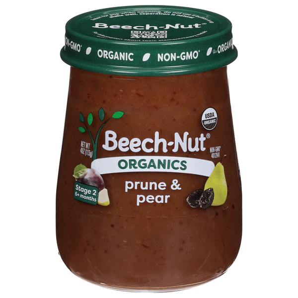 Beech-Nut Organics Stage 2 Baby Food Prune & Pear